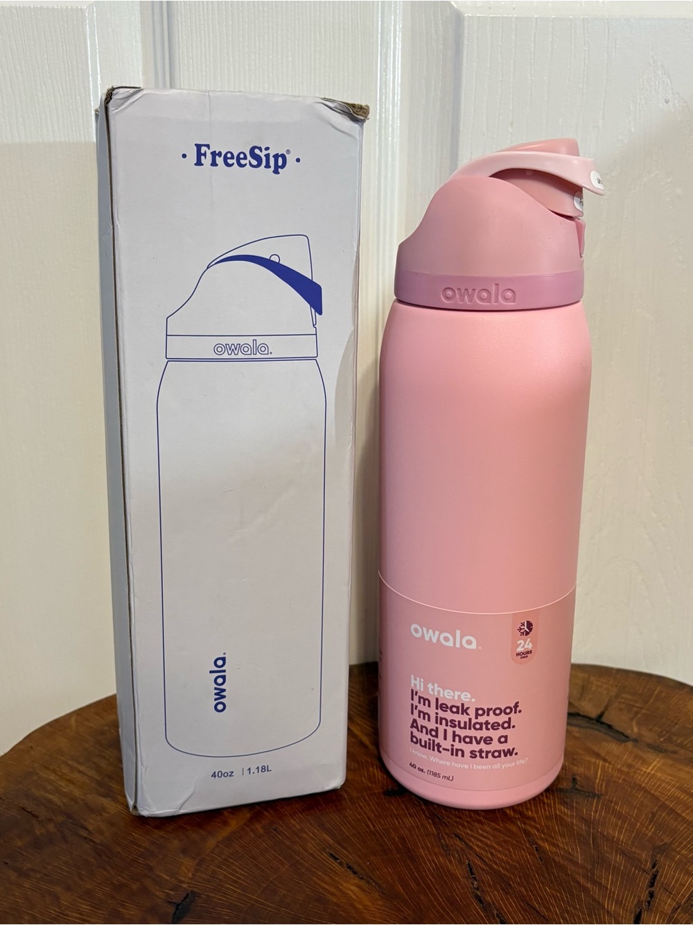 Owala FreeSip Pink 40oz Water Bottle